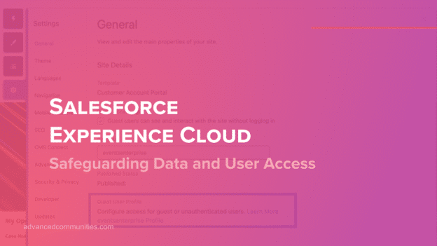 Safeguarding Data and User Access in Salesforce Experience Cloud Sites